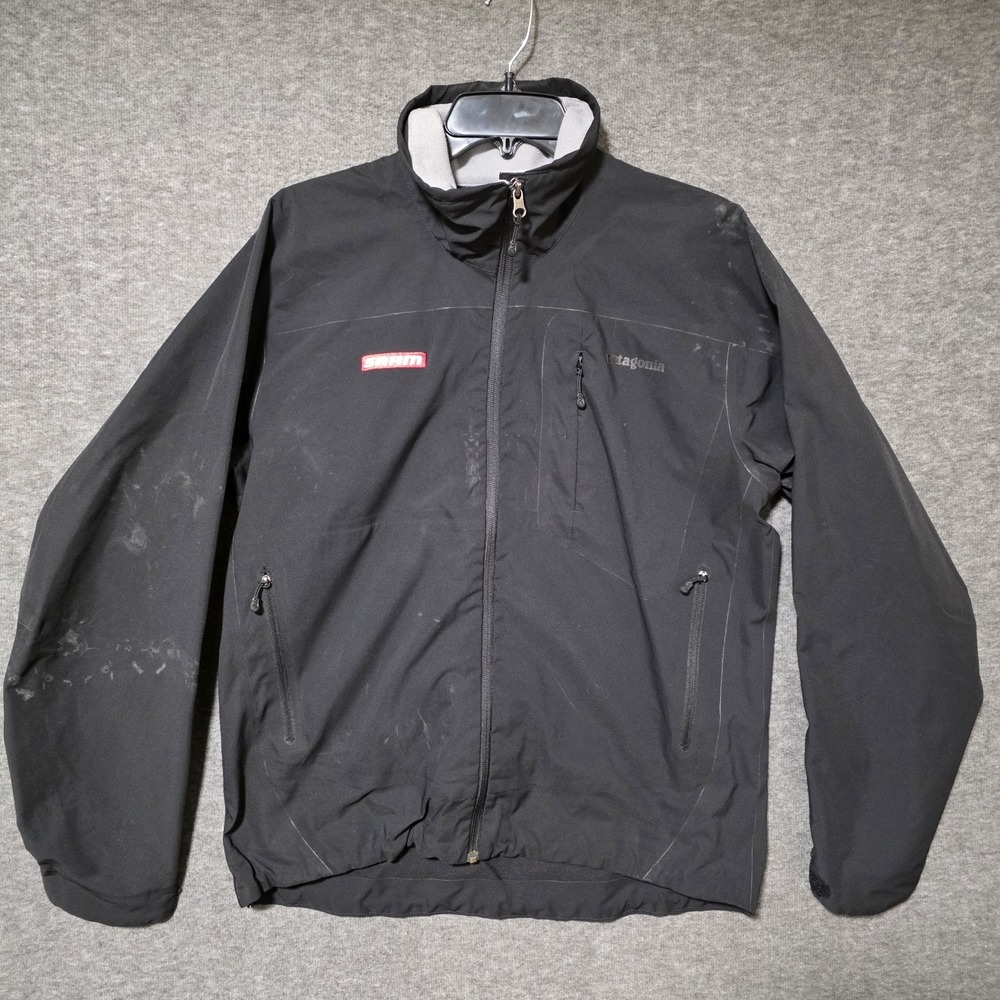 Patagonia Men's Medium Full Zip Pockets Black Guide Jacket Stretch READ DESCRIPT